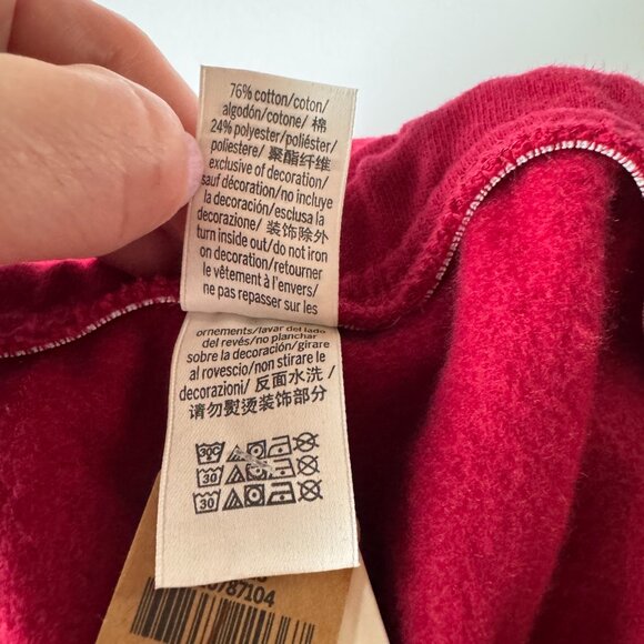 PINK Victoria's Secret Red Ivy Fleece Flare Pants NWT High Rise Size XXL - Picture 4 of 9